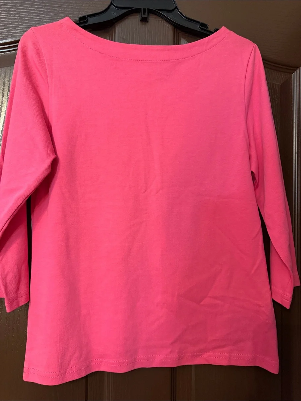 Coach Hot Pink Long Sleeve Graphic Tee with Peace Right Now Design